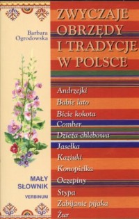 Zwyczaje obrzędy i tradycje w Polsce - okładka książki