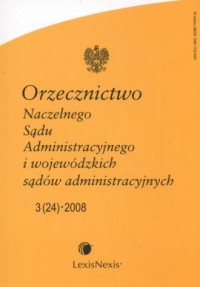 Orzecznicwo Naczelnego Sądu Administracyjnego - okładka książki