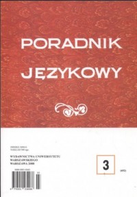 Poradnik językowy 3/2008 - okładka książki