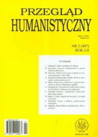 Przegląd humanistyczny 2(407) / - okładka książki