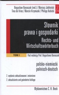 Słownik prawa i gospodarki polsko-niemiecki - okładka książki