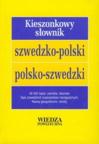 Kieszonkowy słownik szwedzko-polski - okładka książki