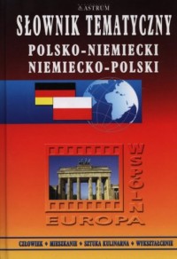 Słownik tematyczny polsko-niemiecki, - okładka książki