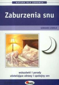 Zaburzenia snu - okładka książki