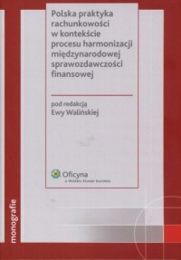 Polska praktyka rachunkowości w - okładka książki