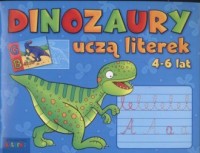 Dinozaury uczą literek 4-6 lat - okładka książki
