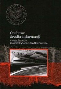 Osobowe źródła informacji. Zagadnienia - okładka książki