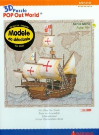 Puzzle 3D. Statek Santa Maria (102 - zdjęcie zabawki, gry