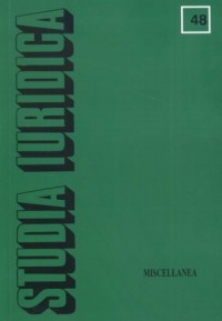 Studia Iuridica. Tom 48. Miscellanea - okładka książki