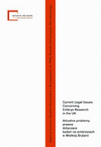 Current Legal Issues Concerning - okładka książki