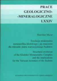 Prace Geologiczno-Mineralogiczne - okładka książki