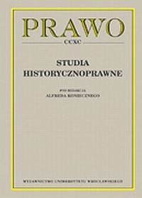 Prawo CCXC. Studia historycznoprawne - okładka książki