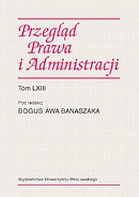 Przegląd Prawa i Administracji. - okładka książki