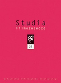 Studia Filmoznawcze 25 - okładka książki