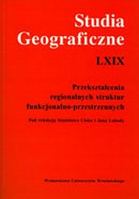 Studia Geograficzne LXIX. Przekształcenia - okładka książki