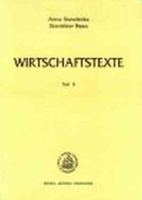 Wirtschaftstexte. Teil II - okładka książki