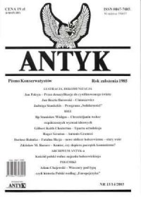 Antyk 13/14/2003 - okładka książki