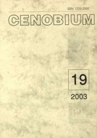 Cenobium nr 19/2003 - okładka książki