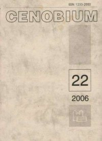 Cenobium nr 22/2006 - okładka książki