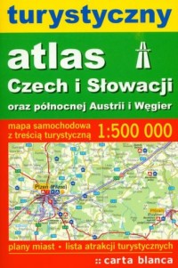 Turystyczny atlas Czech i Słowacji - okładka książki