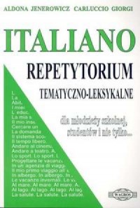 Italiano. Repetytorium tematyczno-leksykalne - okładka podręcznika