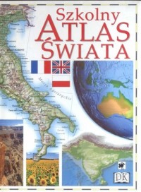 Szkolny atlas świata - okładka książki