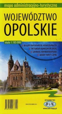 Województwo opolskie. Mapa administracyjno-turystyczna - okładka książki