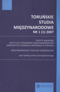 Toruńskie studia 1/1/2007 - okładka książki