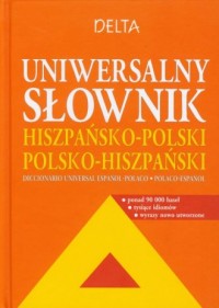 Uniwersalny słownik hiszpańsko-polski, - okładka książki