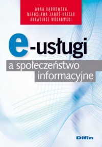 e-usługi a społeczeństwo informacyjne - okładka książki