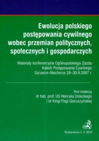 Ewolucja polskiego postępowania - okładka książki