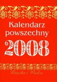Kalendarz powszechny 2008 - okładka książki