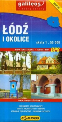 Łódź i okolice. Mapa turystyczna - okładka książki