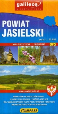 Powiat Jasielski mapa turystyczna - okładka książki