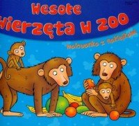 Wesołe zwierzęta w Zoo. Malowanka - okładka książki