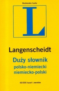 Duży słownik polsko-niemiecki, - okładka książki