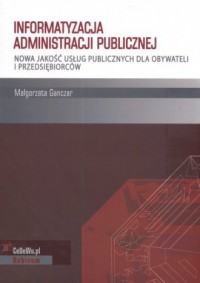 Informatyzacja administracji publicznej - okładka książki
