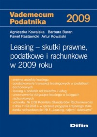 Leasing. Skutki prawne, podatkowe - okładka książki