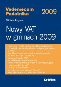 Nowy VAT w gminach 2009 - okładka książki