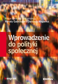 Wprowadzenie do polityki społecznej - okładka książki