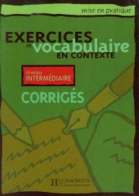 Exercises de vocabulaire. Odpowiedzi - okładka książki