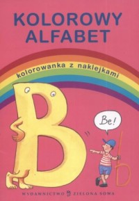Kolorowy alfabet cz. 2. Kolorowanka - okładka książki