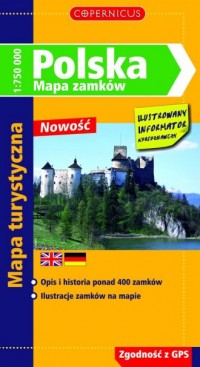 Polska. Mapa zamków - okładka książki