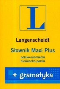 Słownik Maxi Plus polsko-niemiecki, - okładka książki