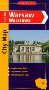 Warsaw city map - okładka książki