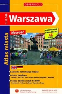 Warszawa. Atlas miasta - okładka książki