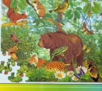 Zwierzęta chronione (+ puzzle) - zdjęcie zabawki, gry