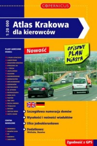 Atlas Krakowa dla kierowców - okładka książki