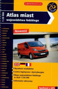 Atlas miast województwa łódzkiego - okładka książki