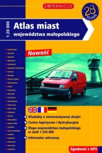 Atlas miast województwa małopolskiego - okładka książki
